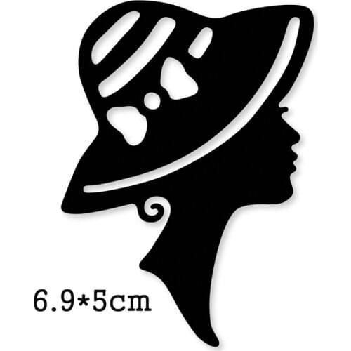 2020 Craft dies Cap Woman Beauty Metal Cutting Dies for Diy Scrapbooking dies Embossing Die Cuts Paper Cards Album Stencils dies