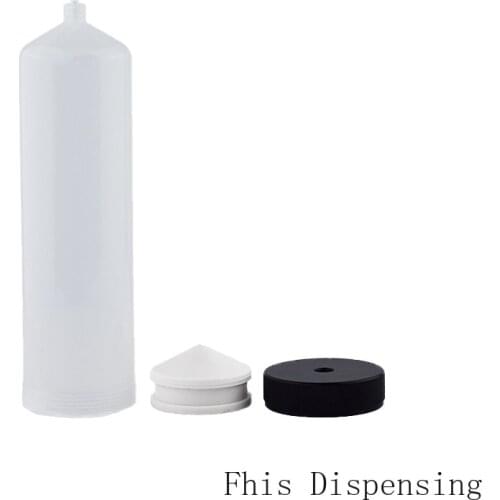 300cc Thickening Explosion Proof Helix Luer Lock Tip Dispenser Syringe Barrel W Adapter (Metal Cover)