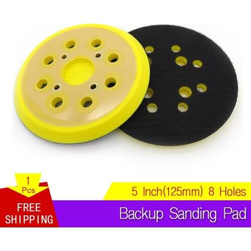 5 Inch Sanding Pad 4 Nails Sander Backing Pad for Hook and Loop Sanding Discs Power Tools Accessories