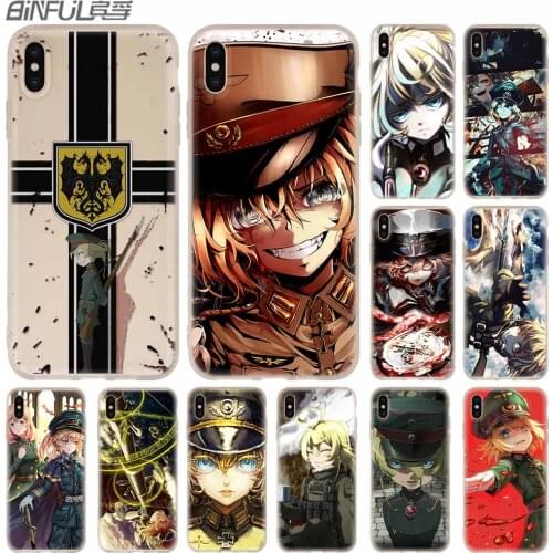 Cases Silicone Soft Cover For iPhone 11 12 Pro X XS Max XR 6 6S 7 8 Plus 5 Mini SE 2020 Japan Anime youjo senki Funda Etui