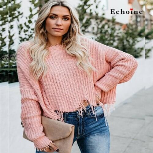 Женские пуловеры с V-образным вырезом Echoine China At AliExpress