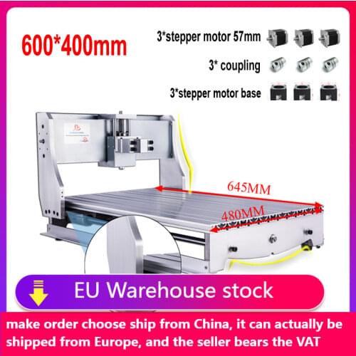 CNC Router 6040 Lathe Frame Ball Screw Milling Machine Base Bracket 3pcs 65mm Spindle motor coupling For DIY engraving machine