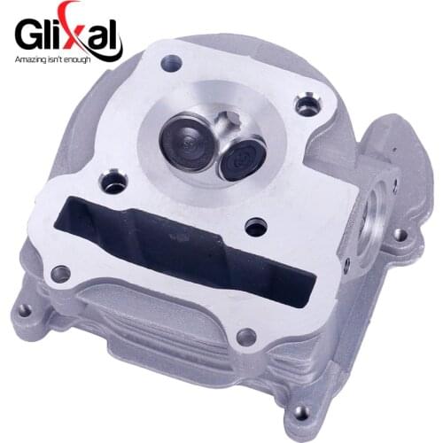 Glixal GY6 49cc 50cc Chinese Scooter Engine 39mm Cylinder Head Assembly with Valves for Roketa Qingqi Jonway Moped