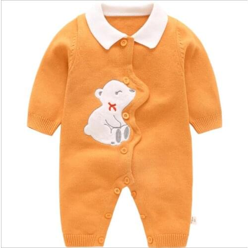 Cotton knit sweater autumn and winter one-piece sweater