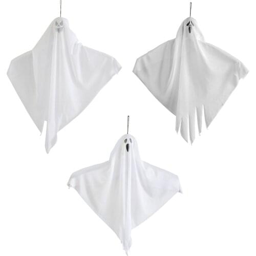 56cm Halloween Ghost Doll Hanging Haunted House Escape Horror Props Ornament for Halloween Party Home Decoration Gifts