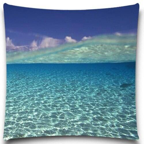 Sea world more fish square Pillow Case Home 2D Printing Brief Style 5 size 9 style for sofa car bedroom