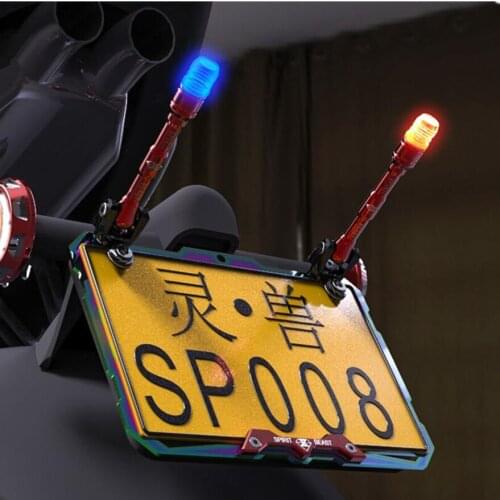 Spirit Beast motorcycle Waterproof antenna with Luminous glue cover led light cool styling