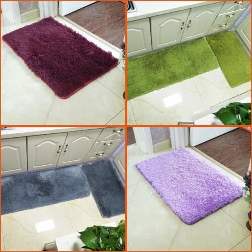 Super Soft Silk Artificial Wool Kitchen Rug Sets Carpet Indoor Modern Shag Area Silky Rugs Bedroom Floor Mat Alfombra Carpets