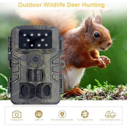 Hunting Trail Camera 20MP 1080P HD Game Scouting Camera IP66 Waterproof Wild Scouting Cam With Night Vision Motion Activated