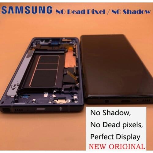 NO Shadow ORIGINAL LCD Display with Frame for SAMSUNG GALAXY Note 9 Note9 N960S N960F N960U Touch Screen Digitizer Assembly