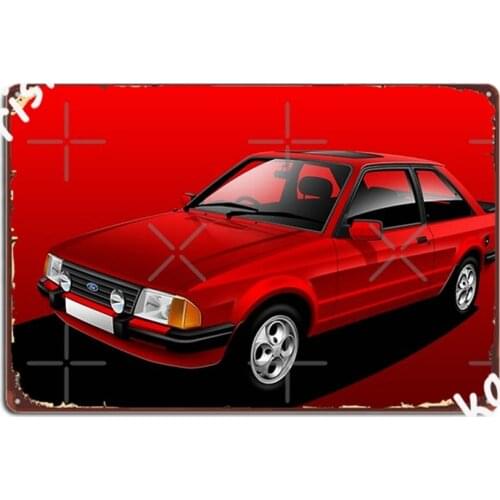 Poster Artwork Escort Xr3i Metal Signs Club Party create Plaques Kitchen Tin sign Posters