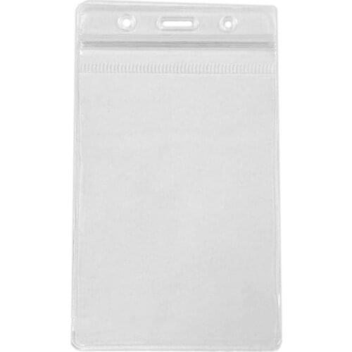 50Pcs Clear Card Holder Lightweight Portable Professional Energy-saving PVC Packaging Resealable Zipper Fishing Lures Bag for St