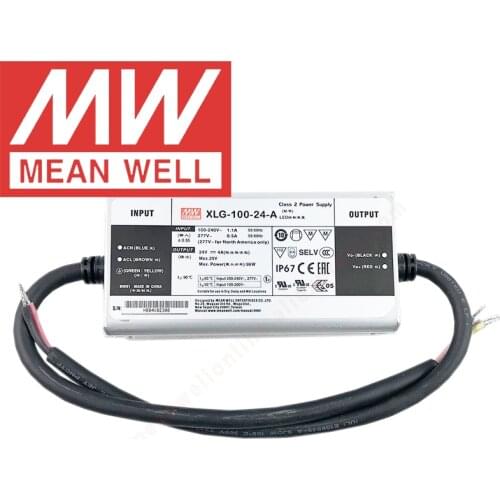 Mean Well XLG-100-24-A IP67 Metal Case Street/Skyscraper/Floodlight lighting meanwell 2-4A/16.8-24V/96W LED Driver