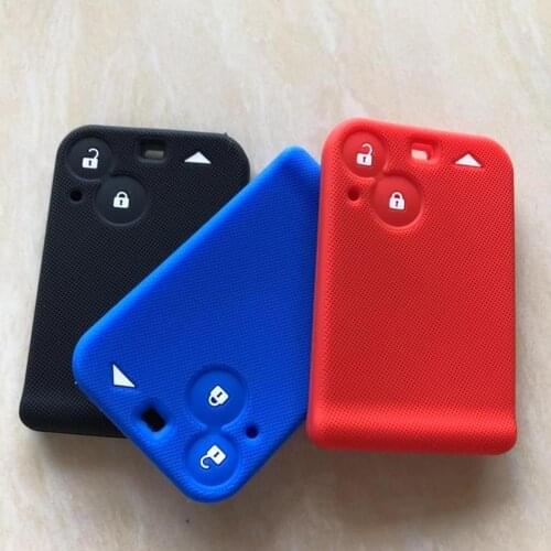 2 Button Key Card Protector For Renault ESPACE Laguna Card Remote Case Silicone Rubber KeyCard FOB Shell Cover