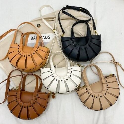 Womens Messenger Bag Hemispherical Flake Design PU Shopping Shoulder Bag