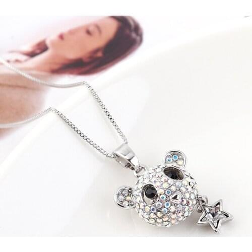 New Fashion Retro Geometric Pendant Collar Double chains leather simple choker Heart necklace gift for women girl 139132