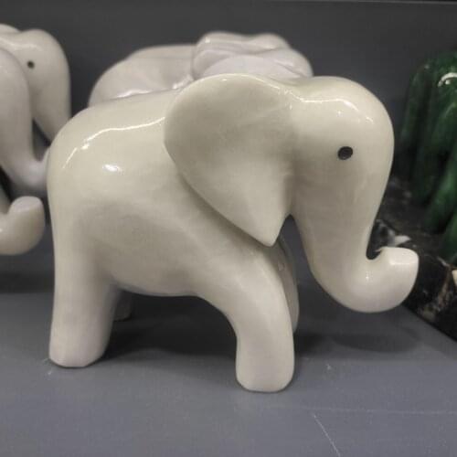 1pcs Natural marble Marble elephant Used for home decoration Marble elephant