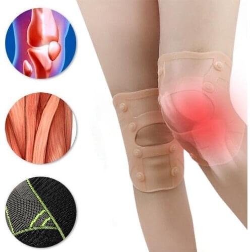 1pc SEBS Magnetic Knee Compression Support Pad Outdoor Gear Knee Protective Cycling Sports Pads Men Women Anti-skid Protect W7K4