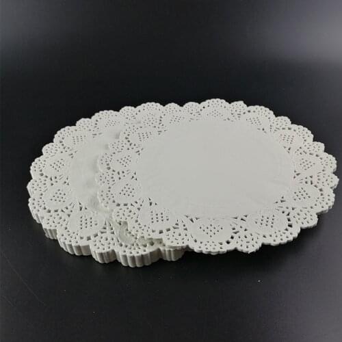 140pcs 8.5"/215mm Lace Paper Doilies/Doyley Mat Craft DIY Scrapbooking/Wedding Decoration Vintage Napkin Hollowed