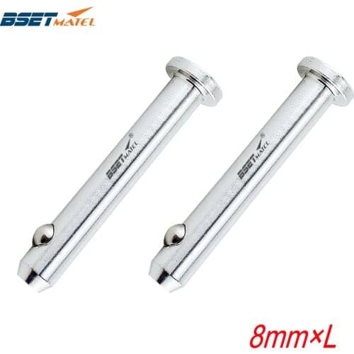2X 8mm 316 Stainless Steel Dowel Pin Flat Head Cylindrical Pin Positioning Pins Quick Release Ball Pin Retainer Farm Lawn Garden