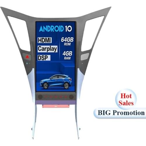 4+64 Android 10.0 Tesla Style Big Screen Car Multimedia Player For HYUNDAI SONATA 2010-2014 GPS HIFI Navi Head unit Auto Radio