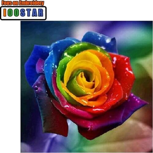 5D Diamond DIY Painting Rose flowers Cross Stitch diamond Mosaic Painting Home Decor 3D Embrodiery Diamond Painting