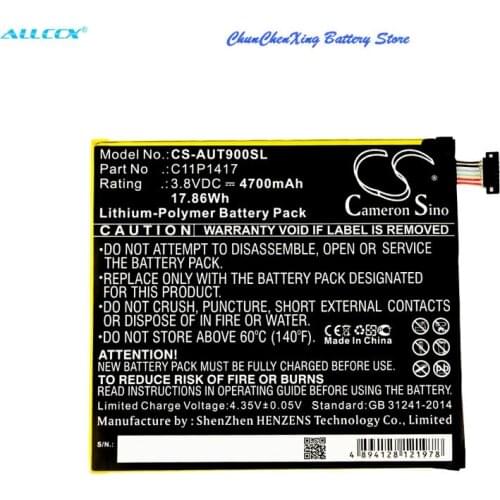 Cameron Sino 4700mAh Battery 0B200-01290000, C11P1417 for Asus ansformer Book T90 Chi, Transformer Book T90