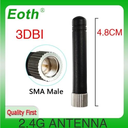 2.4GHz wifi Antenna 3dbi Wifi Antenna SMA Male connector Straight wi fi antena Aerial wi-fi 2.4G antenna Small size antenne