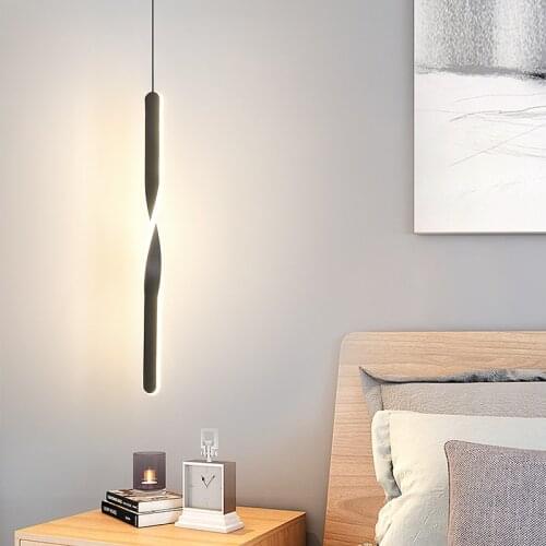 Artpad Minimalist Bedside Pendant Lamp Kitchen Bedroom Living Room Indoor Home Decor Led Iron Suspension Lights Fixtures