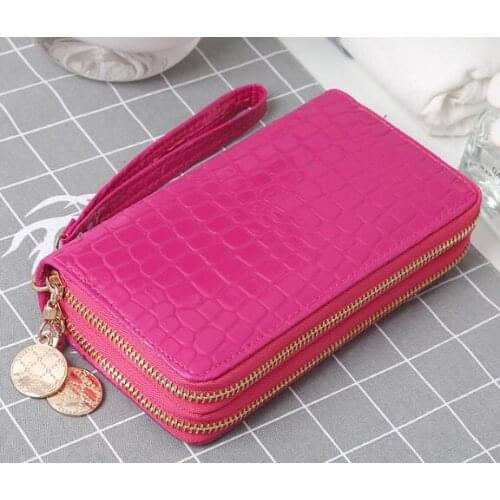 Free shipping Britt New Double Zipper Pure Colour Wallet Lovely Multi-card Zero Wallet
