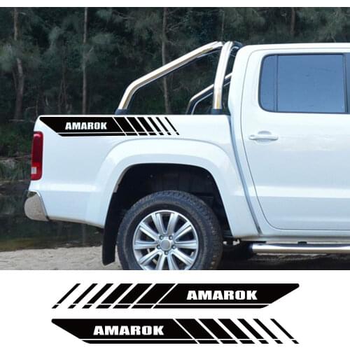For VW Volkswagen Amarok Pickup Rear Trunk Side Decals Car Stickers Truck Graphics Letters Vinyl Decor Covers Auto Accessories