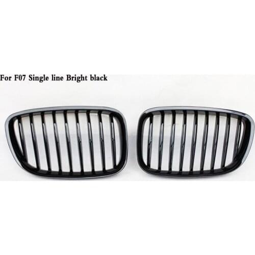 Two line ABS Coloer Carbon black Grille Fit For BMW 5-Series F07 5GT