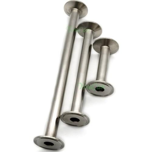 SS304 OD 3/4" 19MM Sanitary Spool Tube With 50.5MM Ferrule Flange Tri Clamp Pipe Fittings Length 4"/6"/8"/12"/18"/24"