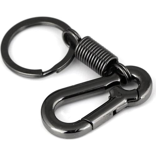 Sturdy Carabiner Key Chain Key Ring Polished Key Chain Spring Key Chain Business Waist Key Chain