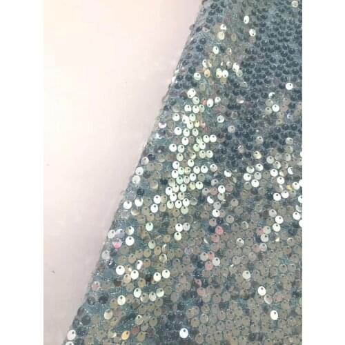 Full belly sequin embroidery 2020 French mesh African sequin lace fabric popular womens skirt party dress fabric