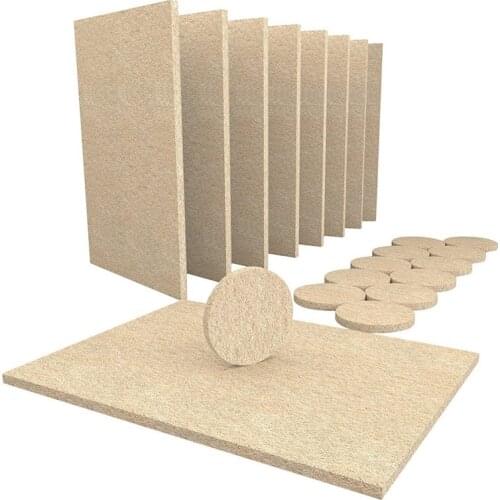 8 Large Self Stick Furniture Felt Sheets 12 Round Felt Pads To Protect Hardwood Floors&Furniture