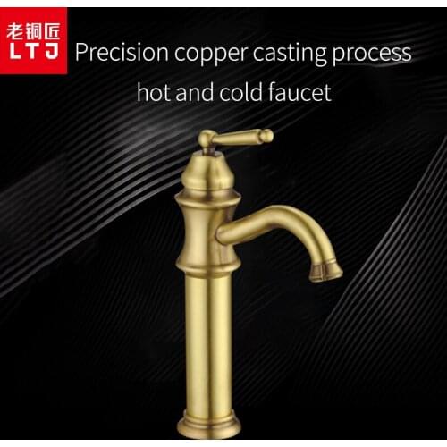 LTJ Antique Brass Bathroom Faucet Kitchen Faucet Shower Faucet For Bathroom Shower System Basin Sink Faucet Mixer LH10102AAB