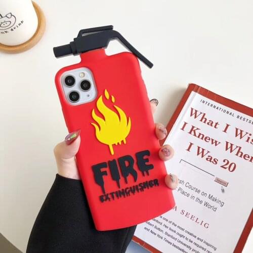 On Fire Soft Silicone Cover Case for iPhone 12 Pro Max 11 XR X XS Max SE 6 6S 7 8 Plus