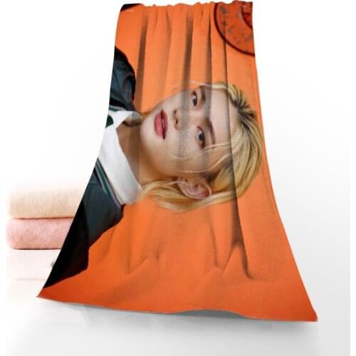 New Custom Hyunjin Towel Printed Cotton Face/Bath Towels Microfiber Fabric For Kids Men Women Shower Towels 70X140cm