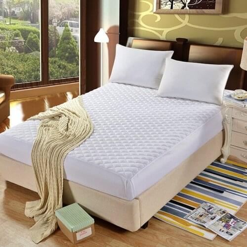 New Sewing Washed Cotton Solid Color Waterproof and Dustproof Bedspread Protective Cover Quilted Bedspread Quilted Bedspread