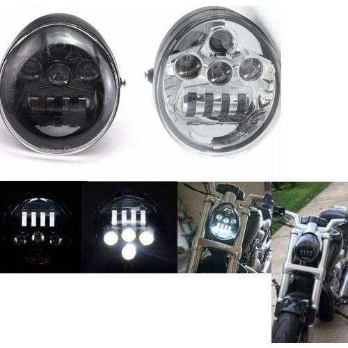 For V Rod VRSCF VRSC VRSCR 2002-2017 60W Vrod LED Front Headlight HI/Low Beam Motorcycle Headlamp
