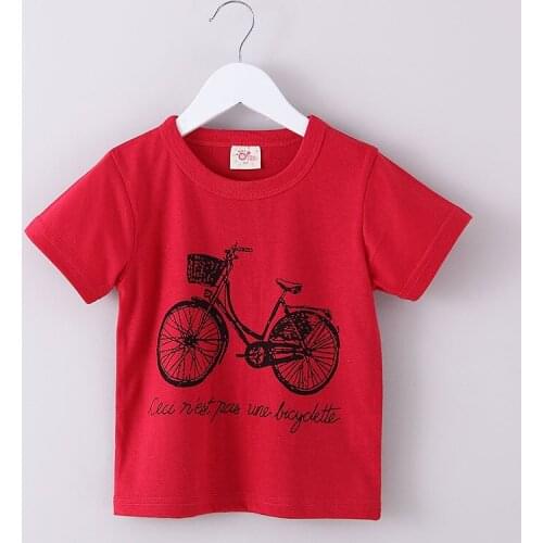 Printed Casual Summer Girls Boys T Shirts Short Sleeves Toddlers Kids Clothes Baby Tops Tees Clothing 2019 T1/0260DBO