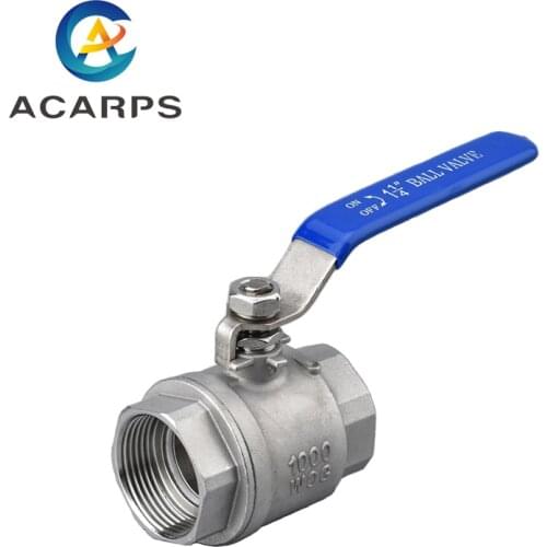 1/2" 1" 1-1/2" 2" Stainless Steel Two-Piece Ball Valve Steam High Temperature Ball Valve Internal Thread Water Switch Valve