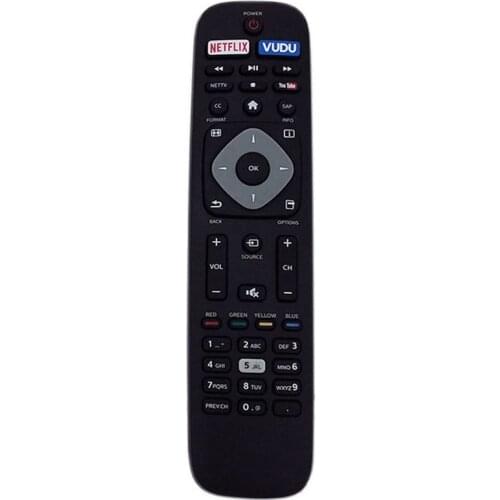 Replacement Remote Control Controller For Nh500Up 4K Uhd Smart Tv Black