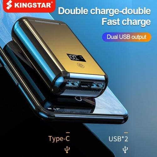 KINGSTAR TWS A19 5000mAh BT 5.0 Ture Wireless Headphone bt Earphone Power Bank Headsets Touch Control Phone Call Earbuds