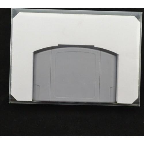 High quality Carton Inner Inlay Insert Tray Case retail transparent Plastic box Protector PET for PAL NTSC N64 Game Cartridge
