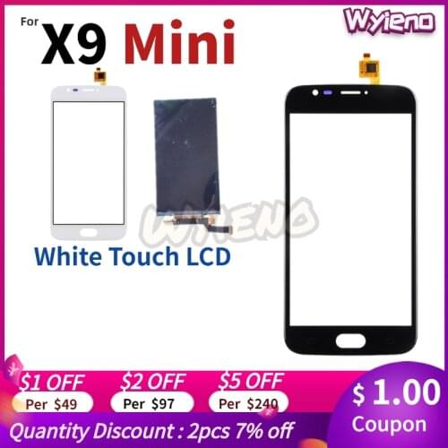 Wyieno X9mini LCD Display For Doogee X9 Mini Touch Screen Front Glass Sensor Digitizer + tracking