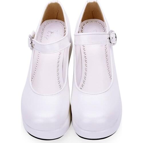 Angelic imprint woman mori girl lolita cosplay shoes lady high heels wedges Pumps women princess dress party shos Size35-46 6016