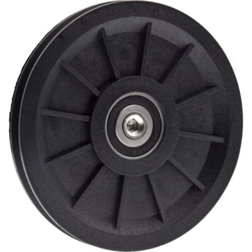 1pc 10cm wire rope wheel thread guide wheel R1.75mm nylon hanging wheel 6200 bearing pulley rolling wheel elevator 10*100mm