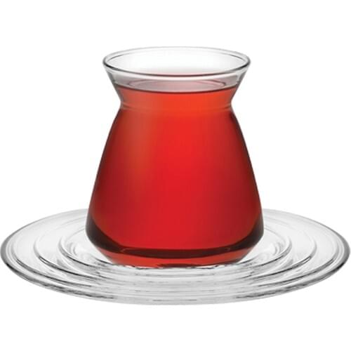 12 pieces (6 Persons) milky Tea Set Tea Coffee Cups Tea Coffee Sets Tea Coffee For Trophy Turkish Tea Cup Set Glass